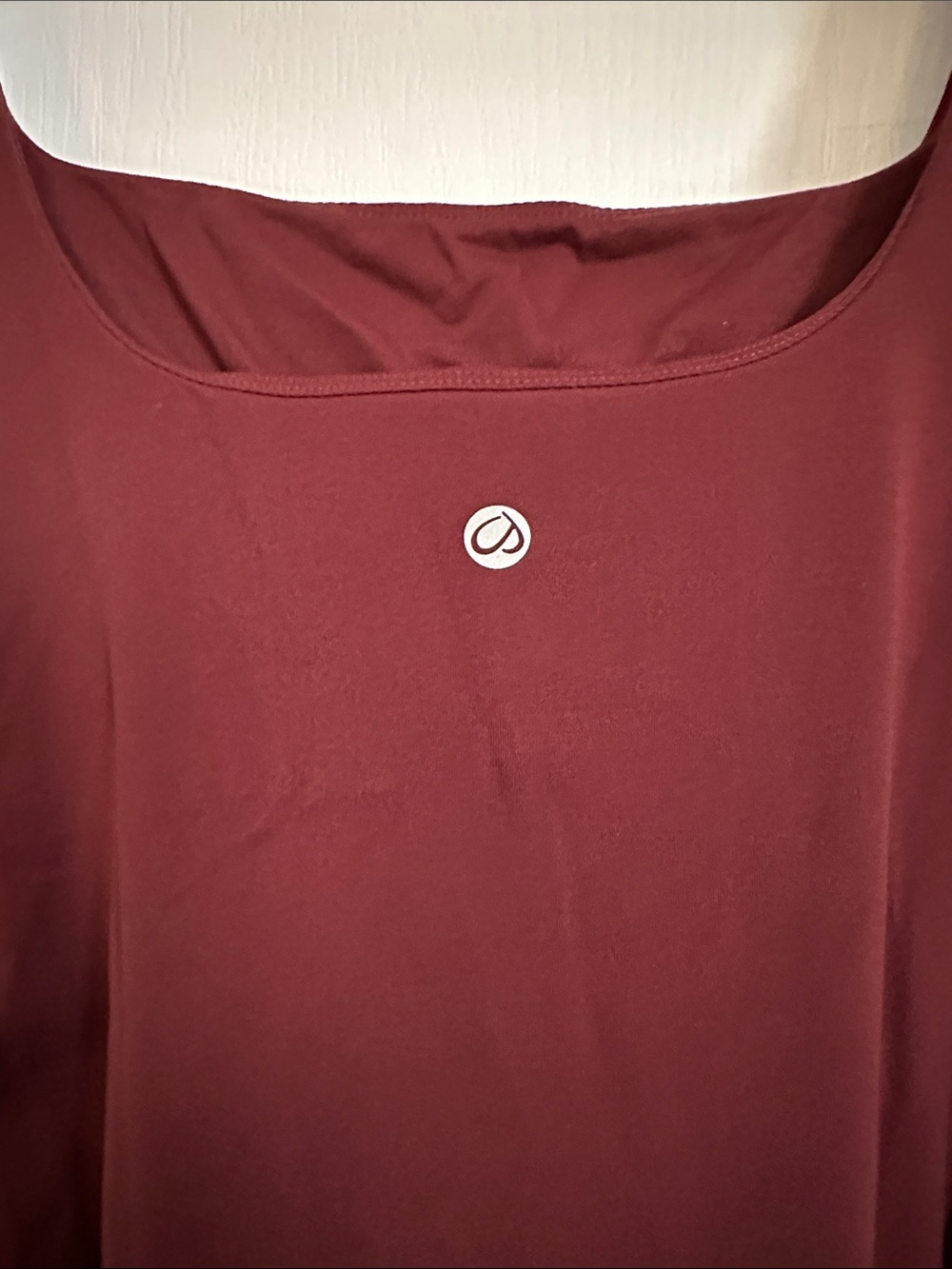 Maternity Burgundy Square-Neck Midi Dress - Picture 4 of 6